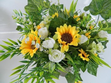 Украшение Украшение Цветы на могилу ПОДСОЛНУХИ Композиция из 2 частей КРАСИВАЯ