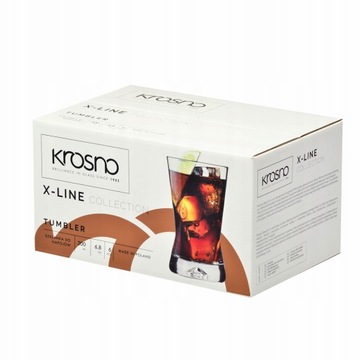 Стаканы для питья 6 шт по 200 мл X-line Кросно.