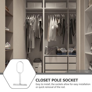 Конец стойки для шкафа поддерживает карниз для штор