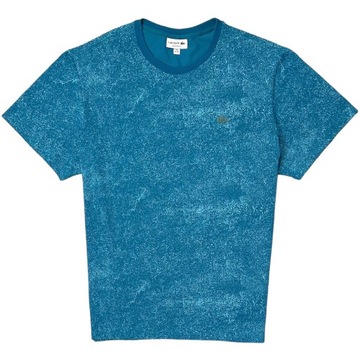LACOSTE MOTION ULTRA-LIGHT Koszulka T-Shirt Męska Logowana Morska r 8 / 3XL