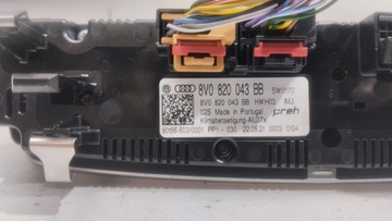 8V0820043BB PANEL PŘEPÍNAČ KLIMATIZACE AUDI Q2