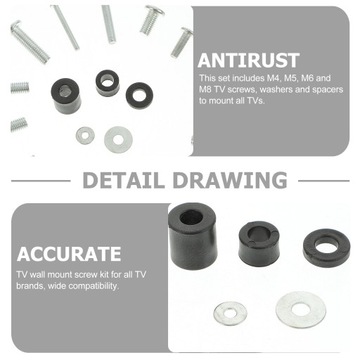 Винты для кронштейна телевизора Крепежные ремни
