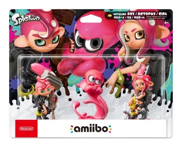 Zestaw Amiibo Splatoon Octoling 3 FIGURKI NOWE