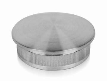 ZAŚLEPKA SOCZEWKA DLA RURY Ø42,4x2,0MM, SZLIF NIERDZEWNA