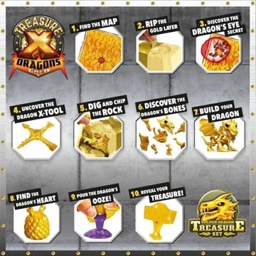 Чехол TREASURE X DRAGONS GOLD (3 упаковки) 41511