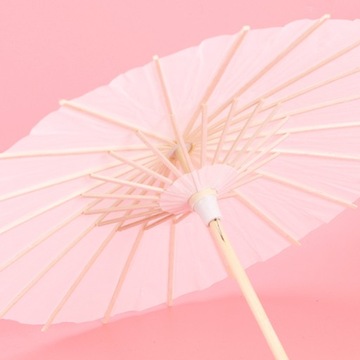 PARASOLKA Z BIAŁEGO PAPIERU 40CM DEKORACJA NA PRZYJĘCIA