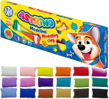 ASTRA MODELINA Astrino 18 Kolorów POLSKI produkt 18x11g