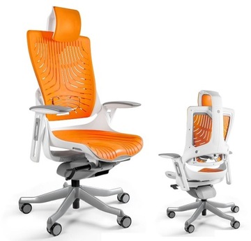 Fotel Biurowy Wau 2 biały mango ergonomiczny