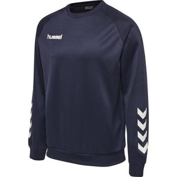 HUMMEL GRANATOWA BLUZA SPORTOWA LOGO L4Z HMR__140