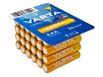 24x AAA Baterie VARTA Longlife 24 sztuki 2034r.