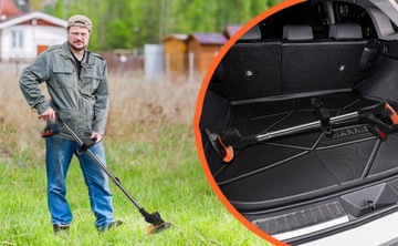 ЭЛЕКТРИЧЕСКАЯ КОСИЛКА СТРИММЕР БЕНЗИНОВАЯ ТРАВА МАСЛО 2xAKU 800ВТ КОМПЛЕКТ
