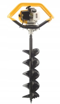WIERTNICA SPALINOWA glebowa świder HEXAGON + wiertło GRYZZLY PRO 200mm 80cm