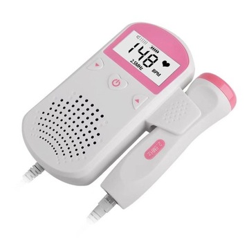 Detektor Tętna Płodu Dziecka Miernik Monitor + 2x ŻEL