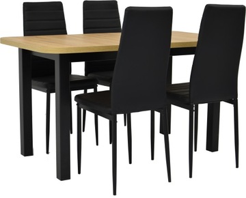 4 krzesła DO KUCHNI i stół rozkładany 80x140/180cm