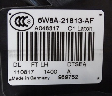 ZÁMEK DVEŘE LEVÝ PŘEDNÍ JAGUAR XK XJ XF X250 6W8A21813A