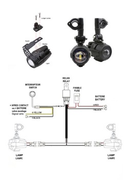 ГАЛОГЕННАЯ 4-СВЕТОДИОДНАЯ ФАРА ДЛЯ BMW R1200GS F800GS