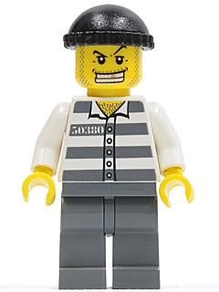 LEGO figurka City Złodziej Policja cty0007