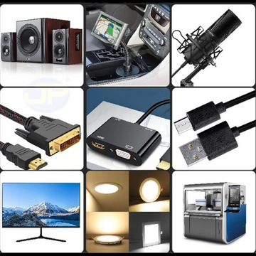 10 шумовых фильтров, светодиодные радиоприемники, шумоподавитель RFI, EMI, 3/5/7/9/13 мм