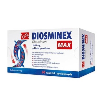 Diosminex Max 1000 mg - 60 tabletek powlekanych
