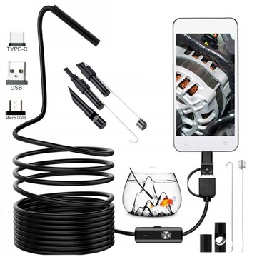 2M ENDOSKOP KAMERA INSPEKCYJNA USB ANDROID WARSZTATOWA MIKRO