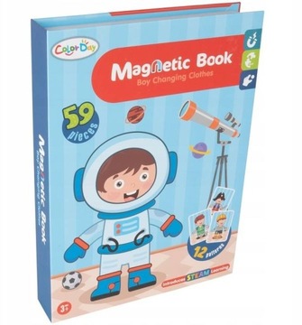 МАГНИТНЫЙ ПАЗЛ ПЛАТЬЕ ПАЗЛ ОДЕЖДА ДЛЯ МАЛЬЧИКА В КНИГЕ