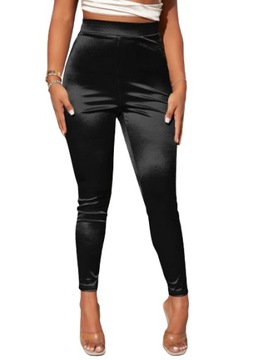 SHEIN LEGGINSY CZARNE DŁUGIE DAMSKIE 38 1VZB