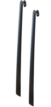 2SZT. DŁUGA ŁYŻKA DO BUTÓW 80CM IKEA - KLASYCZNA MOCNA METALOWA - ANTRACYT