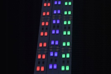 Sztywna taśma LED niebieska 5730 72 led 0,5 m aluminiowa