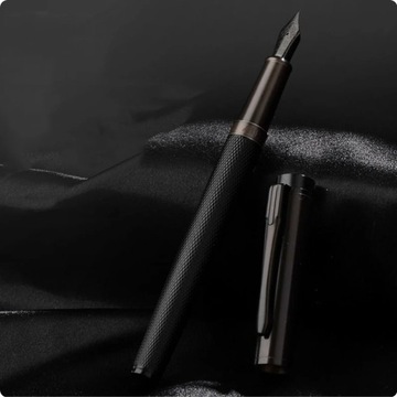 Перьевая ручка Elegant Hero Forest A11 — серебристый EF — 0,38 мм