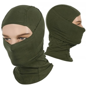 Kominiarka Taktyczna Bawełniana Texar Ninja Jednootworowa ASG Olive