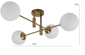 ПОТОЛОЧНЫЙ ПОДВЕСНОЙ СВЕТИЛЬНИК, ПОТОЛОЧНЫЙ СВЕТИЛЬНИК, СВЕТОДИОДНАЯ ШАРОВАЯ ЛЮСТРА 4PL