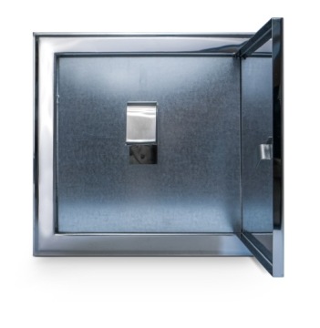 Дверца дымохода из нержавейки 25х25см чистка