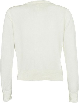 H&M Klasyczny Kobiecy Kremowy Sweter Rozpinany Kardigan Sweterek M 38