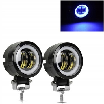 REFLEKTOR HALOGENOWY LAMPA LED CREE RING MOTOCYKL