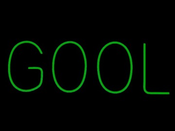 GOOL INscription GOOL NEON LED FLEX ЗЕЛЕНЫЙ 500X200MM