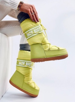 Snow boots wysokie TANGE FLU YELLOW 41-42