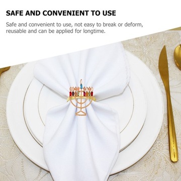 ДЕКОРИРОВАННЫЕ КОЛЬЦА ДЛЯ САЛФЕТОК «МЕНОРА»