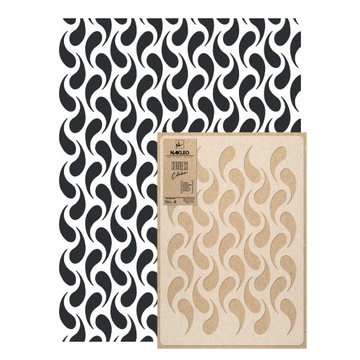 SZABLON MALARSKI powtarzalny SCANDI // TEARDROP