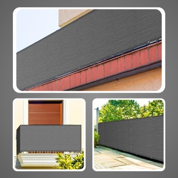 OSŁONA BALKONOWA 1X5m OSŁONA NA BALKON + UV 95% TARAS OGRODZENIE OCZKA