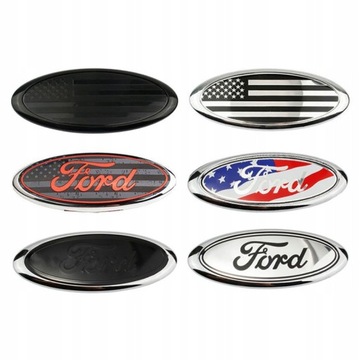 ЭМБЛЕМА ЗНАК Ford 15x6см - Черный