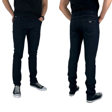 ARMANI JEANS SPODNIE SLIM EMPORIO PREMIUM ROZ. 33