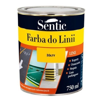 FARBA DO BETONU FARBA DO LINII 750 ml SENTIC ŻÓŁTA