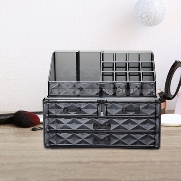 Настольные органайзеры с выдвижными ящиками.Полка для хранения косметики.