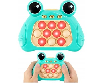 POP IT GRA ANTYSTRESOWA ZRĘCZNOŚCIOWA ELEKTRYCZNA niebieski