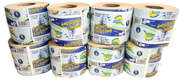 POLSKI PAPIER TOALETOWY DELFIN 8 ROLEK SZARY