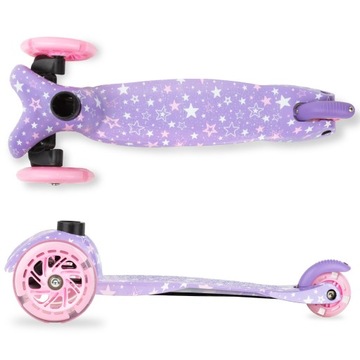 Баланс скутер 3+ Три -шестерные Kidwell Uno звезды сияющие круги световые колеса