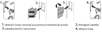 Замок врезной JANIA 90/50 INSERT