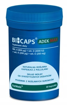 ForMeds BICAPS ADEK MAX WITAMINA A D3 E K2 60kaps