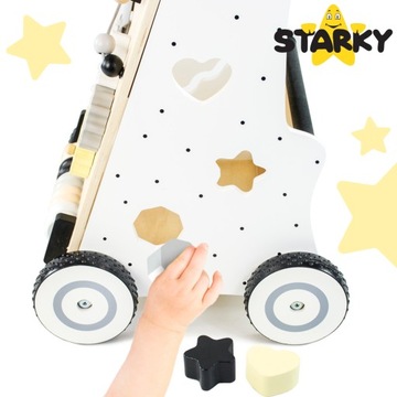 Ride Pusher Wooden Walker для детей Манипулятивная доска для детей