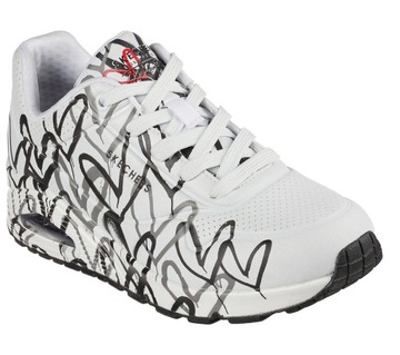 Buty sneakersy Skechers Uno Spread AIR Love MODNE SPORTOWE 155507-WBGY